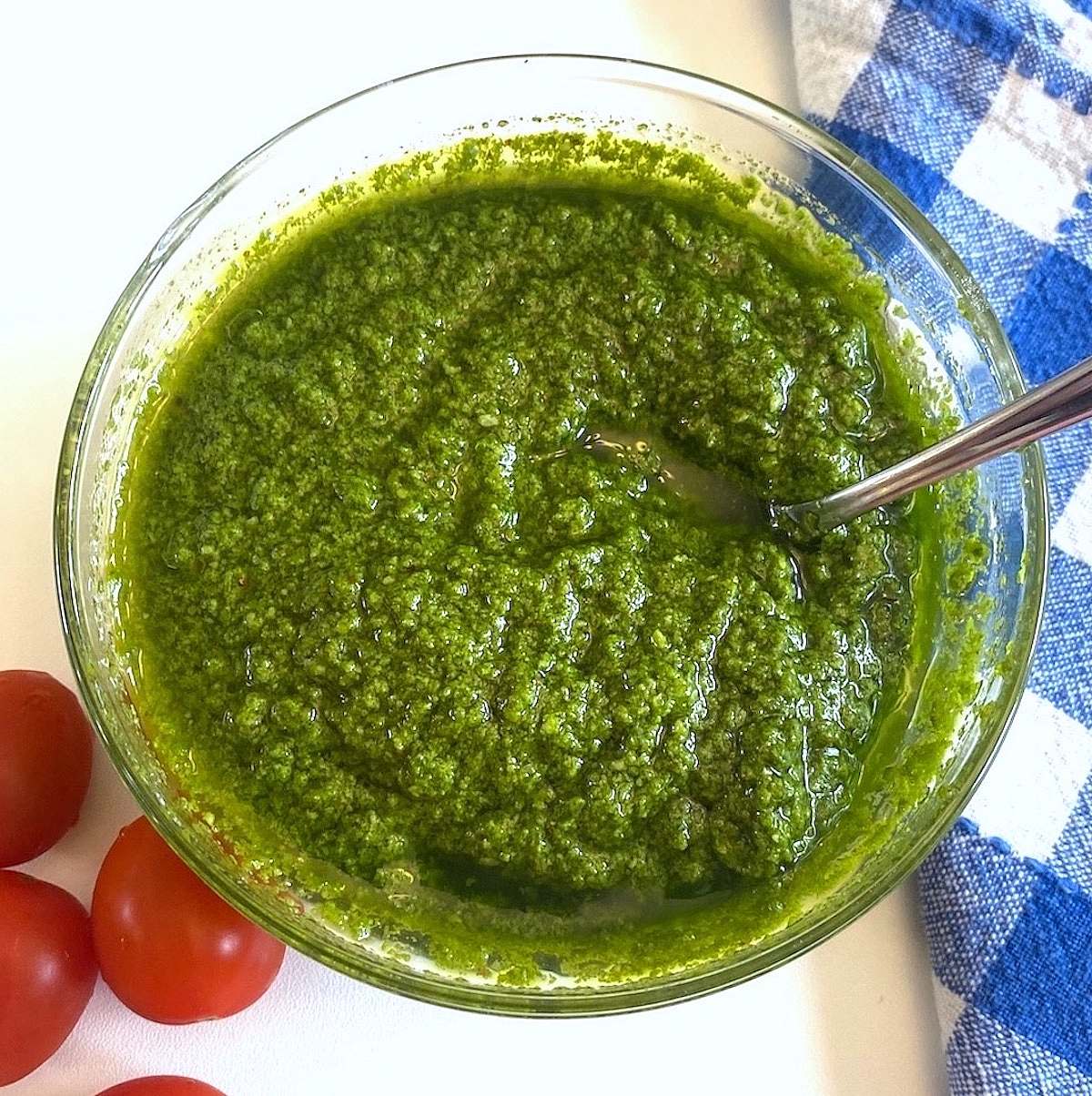 20 Minute Basil Walnut Almond Pesto – A Fresh Take on a Classic Sauce
