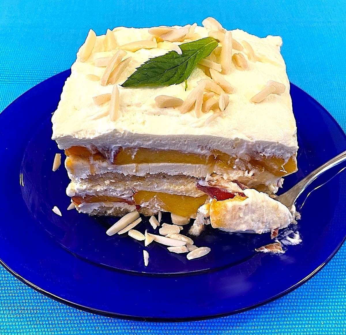 Golden Summer Tiramisu with Peaches, Apricots & Orange Liqueur