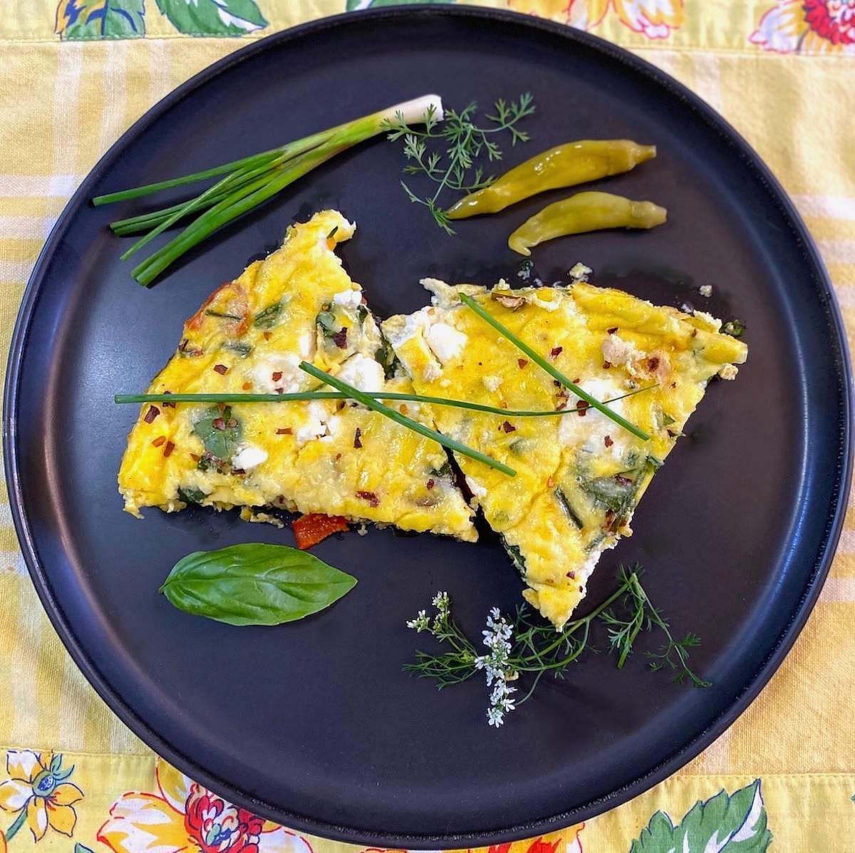 Perfect Easy Cheesy FRITTATA Mediterranean Style